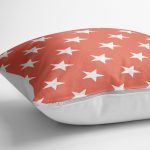 - yerminderi-YER-525-1 - Realhomes Modern Yıldız Desenli Dijital Baskılı Dekoratif Yer Minderi - 70 x 70 cm Realhomes