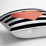 - yerminderi-YER-539-1 - Realhomes  Modern Kalp Desenli Dijital Baskılı Dekoratif Yer Minderi - 70 x 70 cm Realhomes