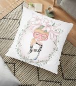 Fashion Girl Dijital Baskılı Modern Yer Minderi - 70 x 70 cm Realhomes