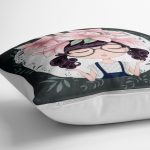 - yerminderi-YER-590-1 - Realhomes  Fashion Girl Dijital Baskılı Modern Yer Minderi - 70 x 70 cm Realhomes