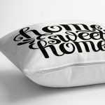 - yerminderi-YER-606-1 - Realhomes  Home Sweet Home Dijital Baskılı Dekoratif Yer Minderi - 70 x 70 cm Realhomes