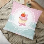 Home Sweet Home Dijital Baskılı Dekoratif Yer Minderi - 70 x 70 cm Realhomes