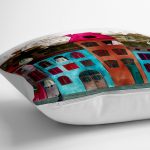 - yerminderi-YER-70-1 - Realhomes  Ev Motifli Dijital Baskılı Dekoratif Yer Minderi - 70 x 70 cm Realhomes