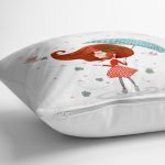 - yerminderi-YER-717-1 - Realhomes  Fashion Girl Dijital Baskılı Modern Yer Minderi - 70 x 70 cm Realhomes