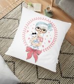 Fashion Girl Dijital Baskılı Modern Yer Minderi - 70 x 70 cm Realhomes