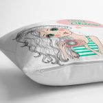 - yerminderi-YER-727-1 - Realhomes Fashion Girl Dijital Baskılı Modern Yer Minderi - 70 x 70 cm Realhomes