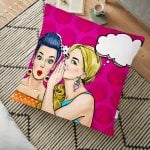 Modern Fil Desen Dijital Baskılı Modern Yer Minderi - 70 x 70 cm Realhomes