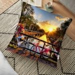 Flamingo Desen Dijital Baskılı Modern Yer Minderi - 70 x 70 cm Realhomes