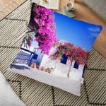 Eyfel Kulesi Resimli Dijital Baskılı Dekoratif Yer Minderi - 70 x 70 cm Realhomes