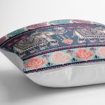 - yerminderi-YER-774-1 - Realhomes  Modern Fil Desen Dijital Baskılı Modern Yer Minderi - 70 x 70 cm Realhomes