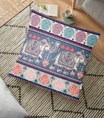 - yerminderi-YER-774 - Realhomes  Modern Fil Desen Dijital Baskılı Modern Yer Minderi - 70 x 70 cm Realhomes