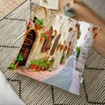 Modern Fil Desen Dijital Baskılı Modern Yer Minderi - 70 x 70 cm Realhomes