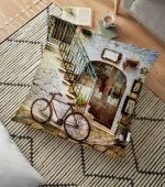 - yerminderi-YER-810 - Realhomes Real Homes Dijital Baskılı Yer Minderi - 70 x 70 cm Realhomes