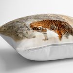 - yerminderi-YER-813-1 - Realhomes Leopar Desenli Dijital Baskılı Yer Minderi - 70 x 70 cm Realhomes