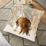 Real Homes Dijital Baskılı Yer Minderi - 70 x 70 cm Realhomes