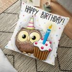 RealHomes Dijital Baskılı Yer Minderi - 70 x 70 cm Realhomes