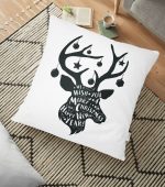 - yerminderi-YER-852 - Realhomes  Christmas Temalı Dijital Baskılı Yer Minderi - 70 x 70 cm Realhomes