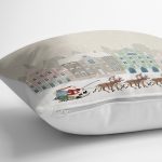 - yerminderi-YER-853-1 - Realhomes  Christmas Temalı Dijital Baskılı Yer Minderi - 70 x 70 cm Realhomes