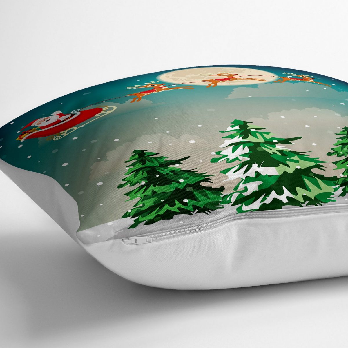 Christmas Temalı Dijital Baskılı Yer Minderi - 70 x 70 cm Realhomes