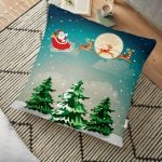 Christmas Temalı Dijital Baskılı Yer Minderi - 70 x 70 cm Realhomes