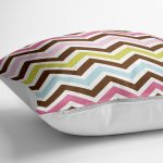 - yerminderi-YER-869-1 - Realhomes Modern Zigzag Dijital Baskılı Yer Minderi - 70 x 70 cm Realhomes