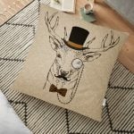 RealHomes Dijital Baskılı Yer Minderi - 70 x 70 cm Realhomes