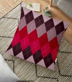 - yerminderi-YER-879 - Realhomes RealHomes Dijital Baskılı Yer Minderi - 70 x 70 cm Realhomes