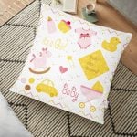 RealHomes Dijital Baskılı Yer Minderi - 70 x 70 cm Realhomes