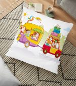 - yerminderi-YER-882 - Realhomes Real Homes Dijital Baskılı Yer Minderi - 70 x 70 cm Realhomes