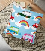 - yerminderi-YER-890 - Realhomes  Real Homes Dijital Baskılı Yer Minderi - 70 x 70 cm Realhomes