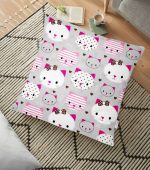 RealHomes Dijital Baskılı Yer Minderi - 70 x 70 cm Realhomes