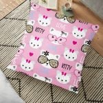 Deniz Atı Desenli Dijital Baskılı Dekoratif Yer Minderi - 70 x 70 cm Realhomes