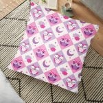 Deniz Atı Desenli Dijital Baskılı Dekoratif Yer Minderi - 70 x 70 cm Realhomes