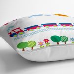 Real Homes Dijital Baskılı Yer Minderi - 70 x 70 cm Realhomes