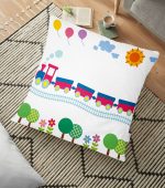 Real Homes Dijital Baskılı Yer Minderi - 70 x 70 cm Realhomes