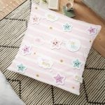 Real Homes Dijital Baskılı Yer Minderi - 70 x 70 cm Realhomes