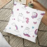 Real Homes Dijital Baskılı Yer Minderi - 70 x 70 cm Realhomes