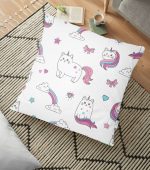 RealHomes Dijital Baskılı Yer Minderi - 70 x 70 cm Realhomes