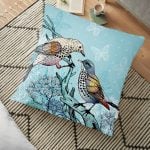 Flamingo Desenli Dijital Baskılı Yer Minderi - 70 x 70 cm Realhomes