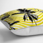 - yerminderi-YER-950-1 - Realhomes  Flamingo Desenli Dijital Baskılı Yer Minderi - 70 x 70 cm Realhomes