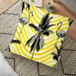 Bebek Mavi Dijital Baskılı Dekoratif Yer Minderi - 70 x 70 cm Realhomes