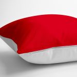 Kırmızı Renkli Dijital Baskılı Dekoratif Yer Minderi - 70 x 70 cm Realhomes