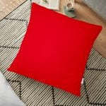 Hardal Renkli Dijital Baskılı Dekoratif Yer Minderi - 70 x 70 cm Realhomes