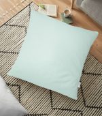 - yerminderi-YER-958 - Realhomes  Mint Yeşili Renkl Dijital Baskılı Dekoratif Yer Minderi - 70 x 70 cm Realhomes