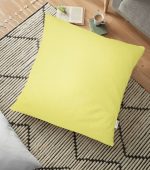 - yerminderi-YER-961 - Realhomes Sarı Renkli Dijital Baskılı Dekoratif Yer Minderi - 70 x 70 cm Realhomes