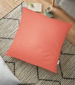 - yerminderi-YER-962 - Realhomes  Mercan Resimli Dijital Baskılı Dekoratif Yer Minderi - 70 x 70 cm Realhomes