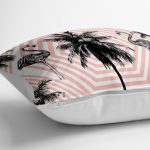 - yerminderi-YER-969-1 - Realhomes  Flamingo Desenli Dijital Baskılı Dekoratif Yer Minderi - 70 x 70 cm Realhomes