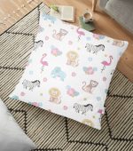 - yerminderi-YER-973 - Realhomes  Real Homes Dijital Baskılı Dekoratif Yer Minderi - 70 x 70 cm Realhomes