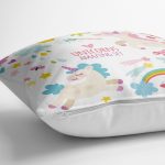 Real Homes Dijital Baskılı Dekoratif Yer Minderi - 70 x 70 cm Realhomes