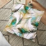 Real Homes Dijital Baskılı Dekoratif Yer Minderi - 70 x 70 cm Realhomes